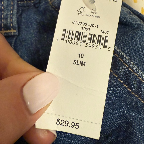 GAP Girls Blue Denim Shorts - Picture 6 of 6